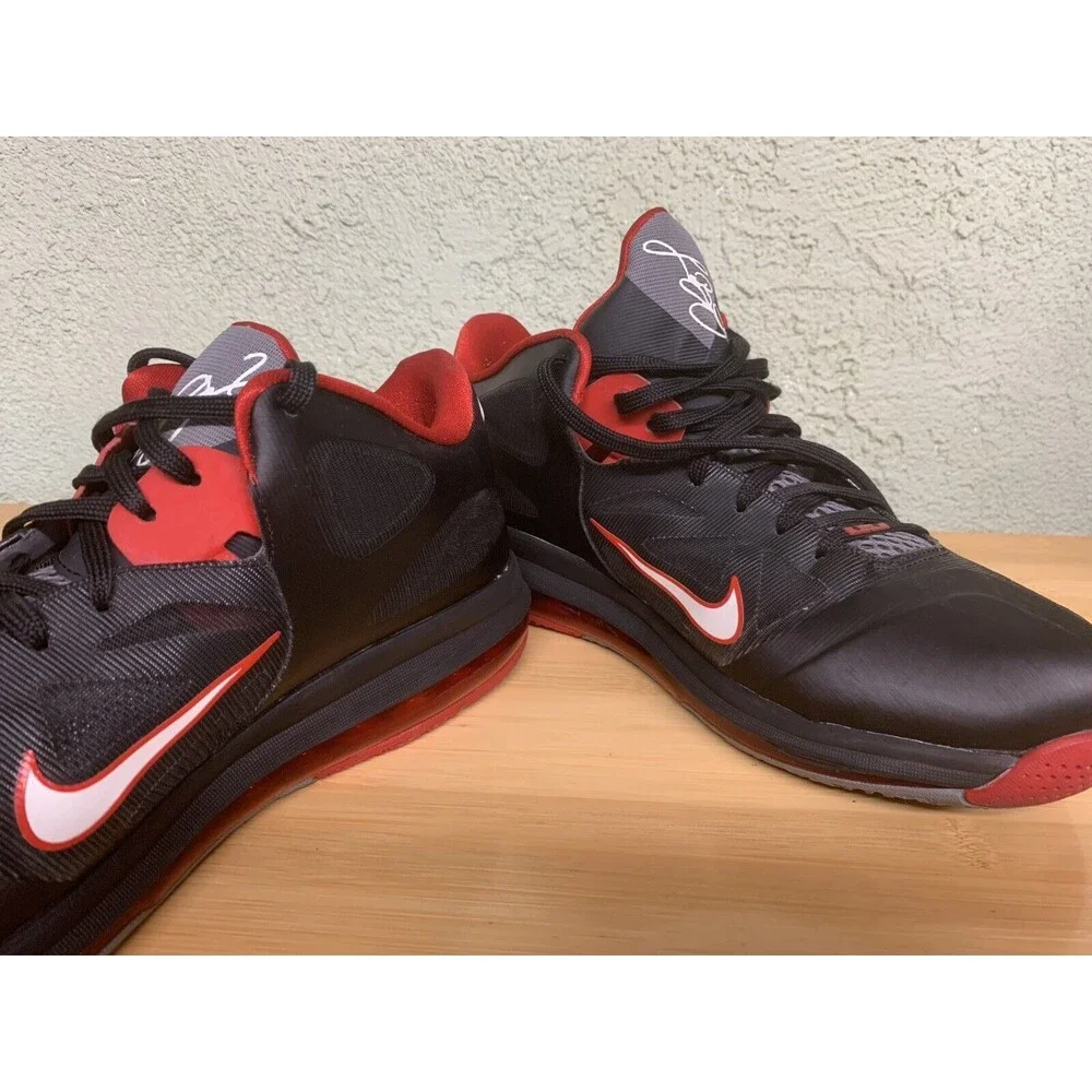 Nike LeBron Low Bred Size 12 Black Red‎ White 510811-003 2019